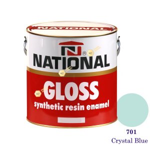 NATIONAL GLOSS สีเคลือบน้ำมัน 701 Crystal Blue-1gl