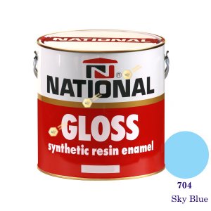 NATIONAL GLOSS สีเคลือบน้ำมัน 704 Sky Blue-1gl