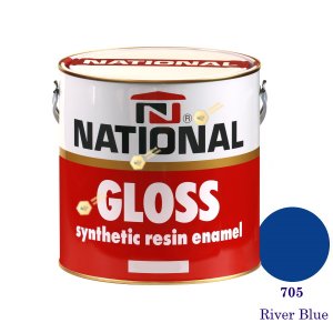 NATIONAL GLOSS สีเคลือบน้ำมัน 705 River Blue-1gl
