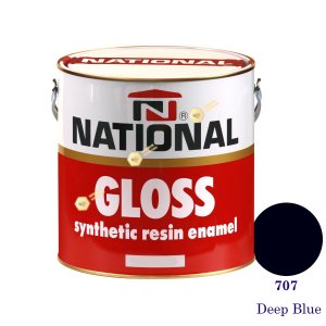 NATIONAL GLOSS สีเคลือบน้ำมัน 707 Deep Blue-1gl