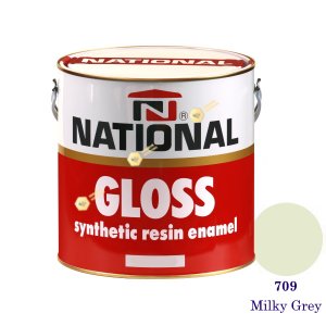 NATIONAL GLOSS สีเคลือบน้ำมัน 709 Milky Grey-1gl