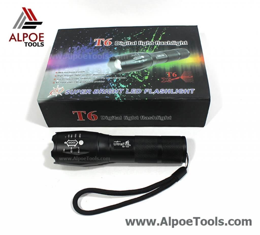 ไฟฉายชาร์ต หลอดT6 รุ่นXB-103
