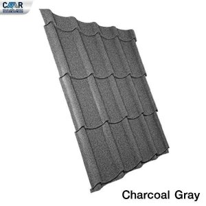 แผ่นหลังคาเหล็กเซรามิก CMR 76x120 สีCharcoal Gray