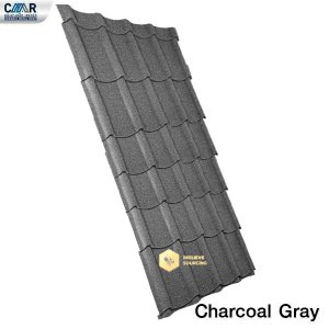 แผ่นหลังคาเหล็กเซรามิก CMR 76x225 สีCharcoal Gray