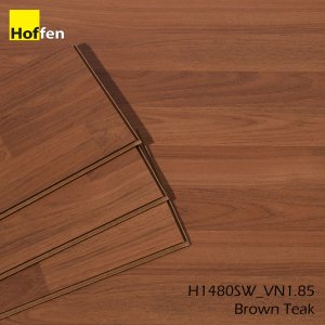 พื้นไม้ลามิเนต HOFFEN 8 มม. สี1480 Brown Teak