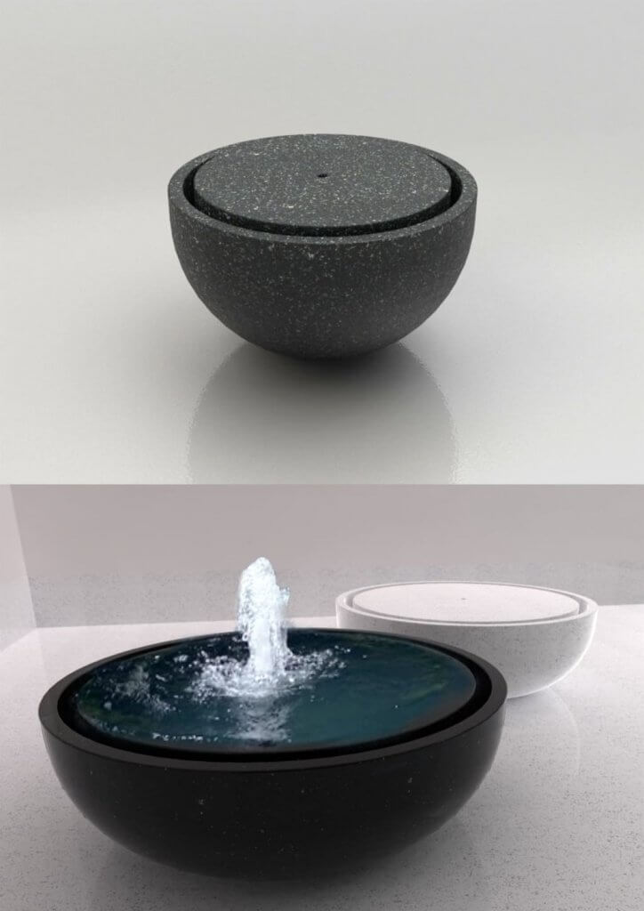 ม่านน้ำผุดรุ่นใหม่ basin design water curtain