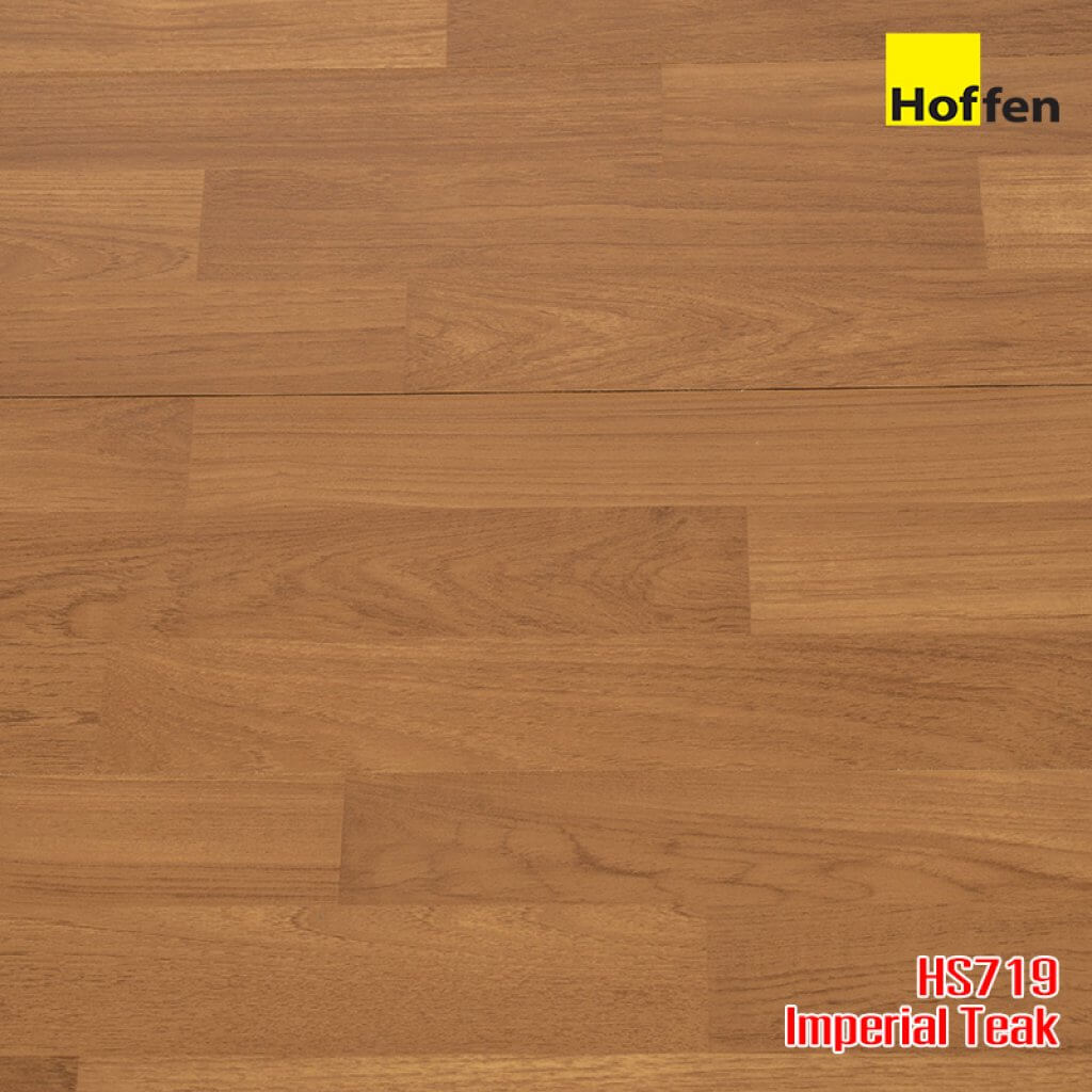 พื้นไม้ลามิเนต HOFFEN 12 มม. สี 719 Imperial Teak