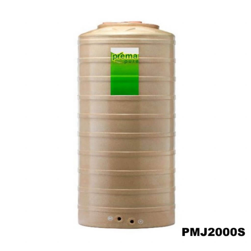 ถังเก็บน้ำบนดิน PREMA สีแซนด์สโตน ขนาด 2000 ลิตร