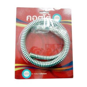 COTTO Z415#CR(HM) สายน้ำดีอ่างล้างหน้าสีโครเมี่ยมความยาว1.2เมตร