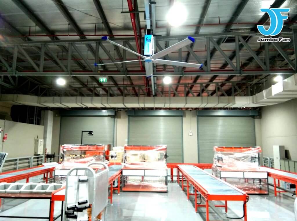 Jumbofan HVLS พัดลมยักษ์ พัดลมเพดานขนาดใหญ่ ขนาด 5.5เมตร
