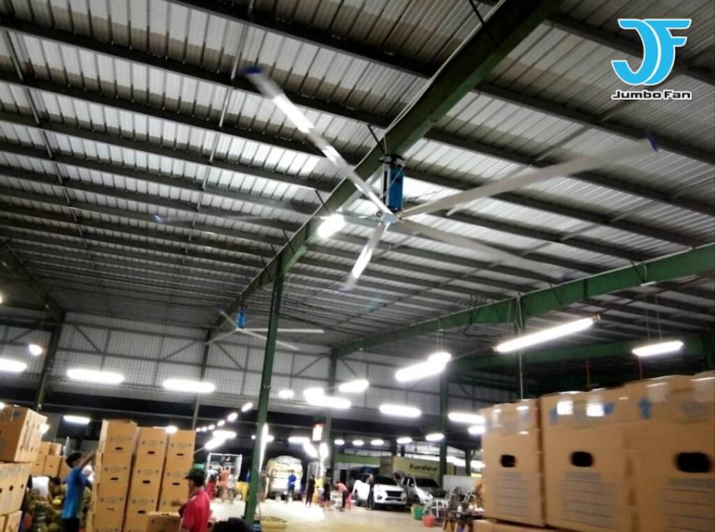 Jumbofan HVLS พัดลมยักษ์ พัดลมเพดานขนาดใหญ่ ขนาด 7.3เมตร
