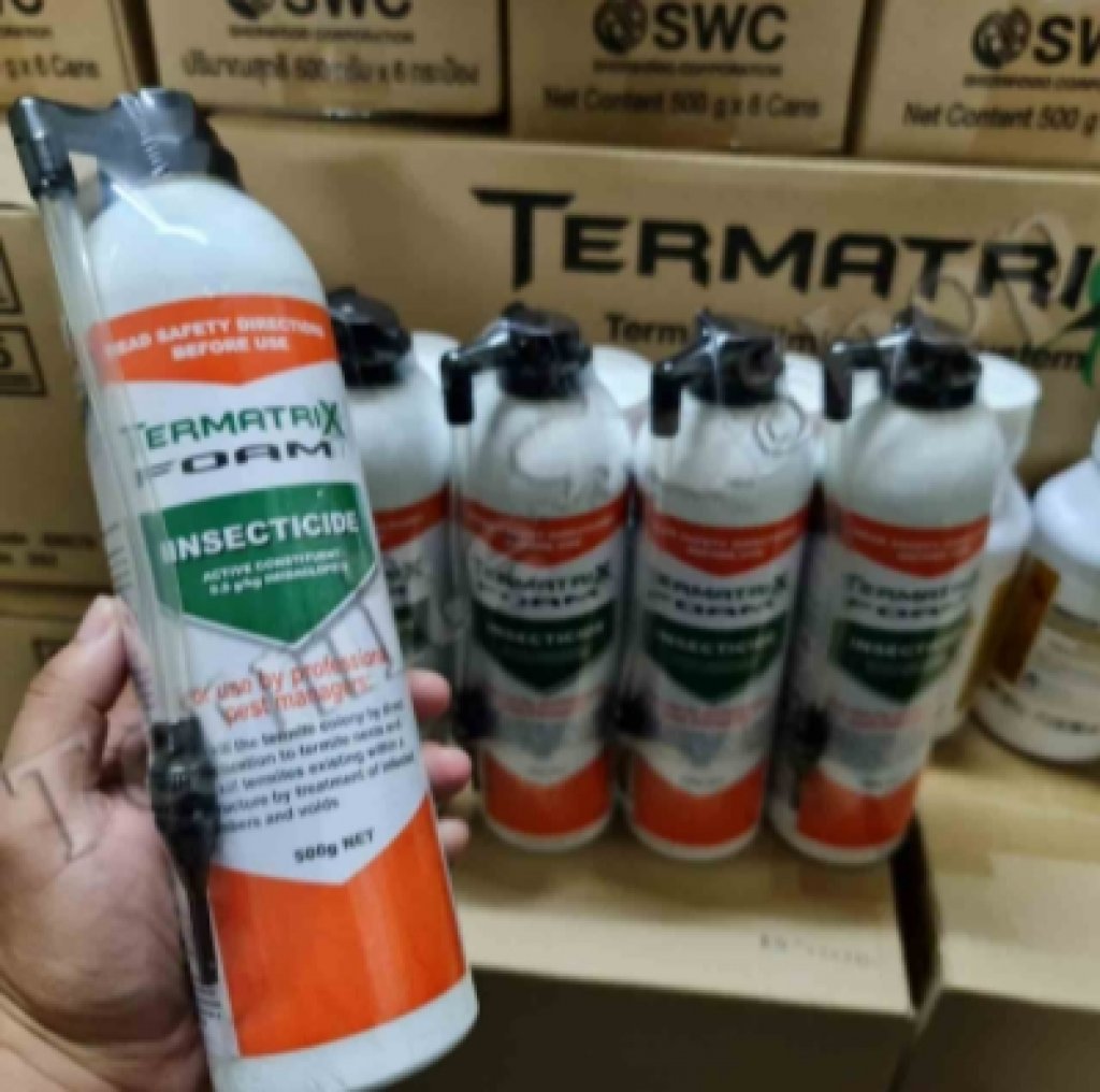 Termatrix Foam โฟมกำจัดปลวก ตราเทอร์แมทริกซ์ ขนาด 500g. (สูตรตายต่อเนื่อง)