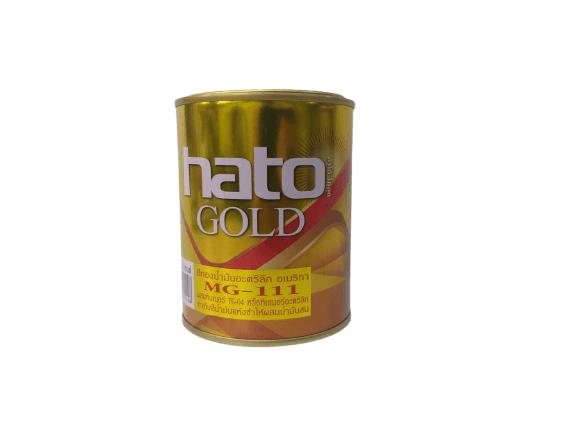 Hato สีทองน้ำมัน สีน้ำมันอะครีลิค MG-111 0.3 ลิตร (ขนาด 1 ปอนด์)