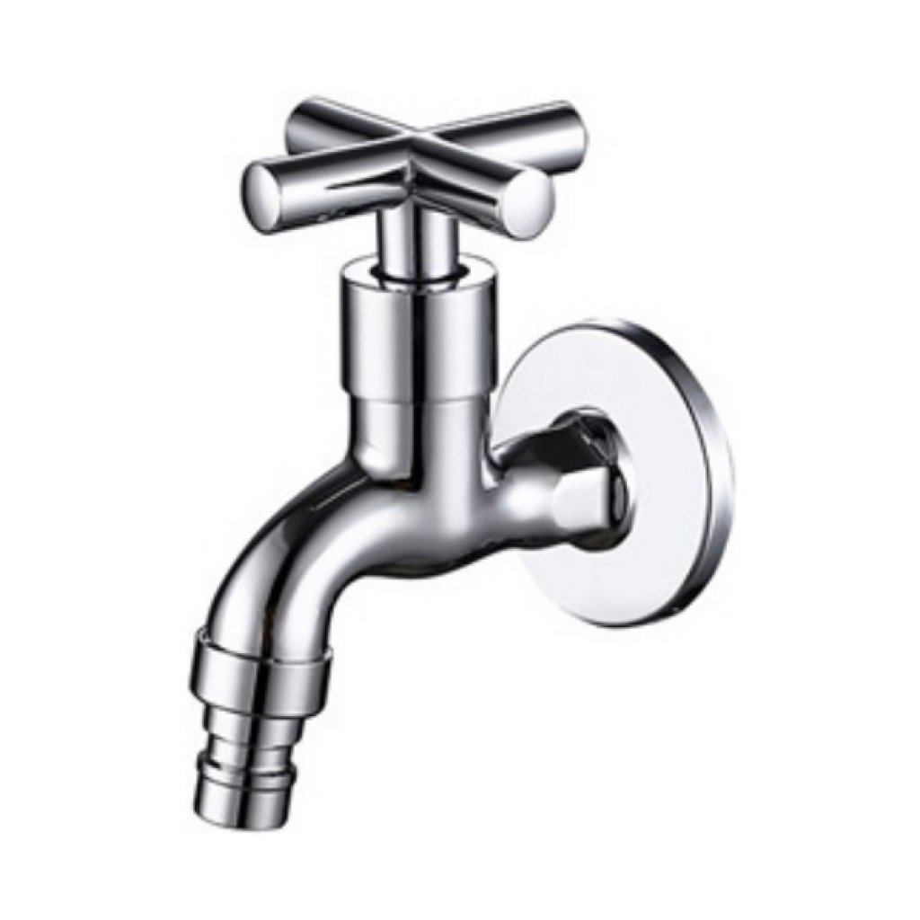 ก๊อกเดี่ยวติดผนังคอสั้นแบบปลายมีที่ต่อสายยาง PM1036Q64(HM)
