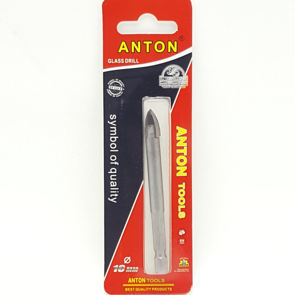 Anton ดอกเจาะกระจกปลายคาร์ไบด์แฉก 10มิล.