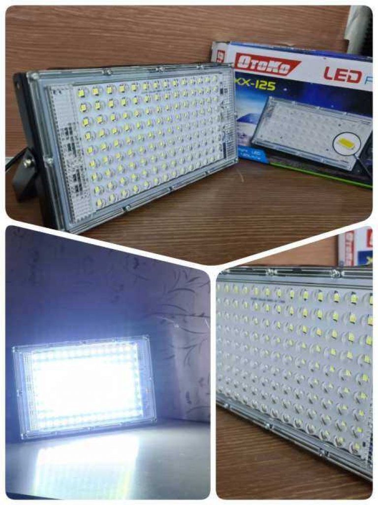 สปอร์ตไลท์สนาม125 WATTS LED Flood Light กันน้ำระดับ IP67 126 หลอด LED ความสว่าง 15500 Lumens