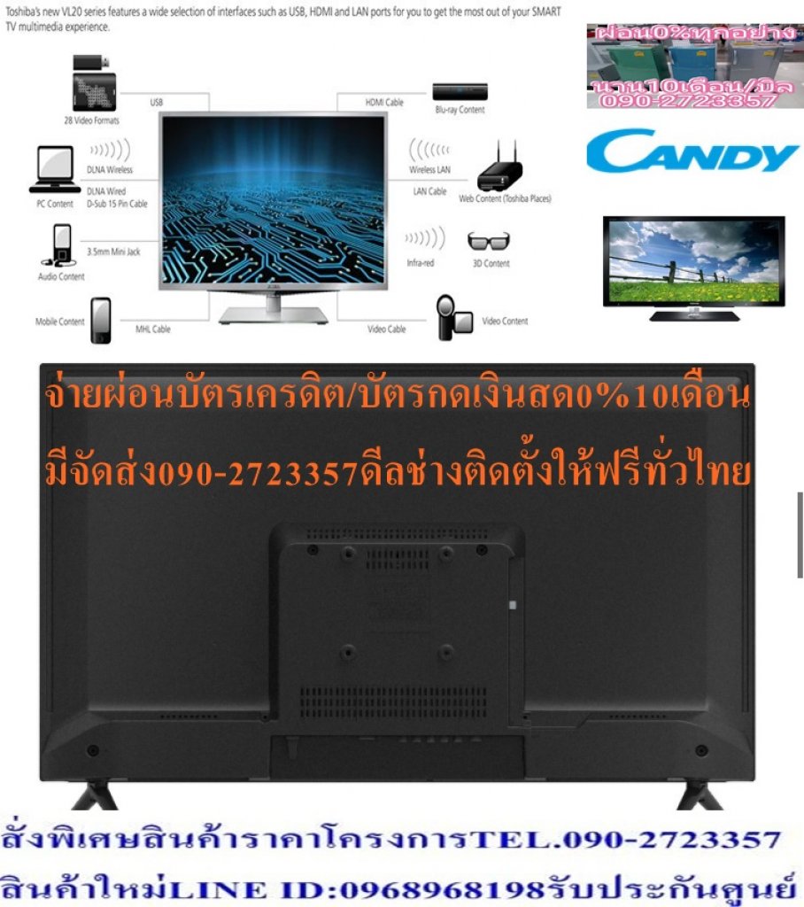 CANDY32นิ้วE32B96Mแอนดรอยด์WifiดิจิตอลSmartเฮชดี+ปกติ14995ซื้อแล้วไม่มีรับเปลี่ยนคืนทุกกรณีสินค้าใหม่รับประกันโดยผู้ผลิต