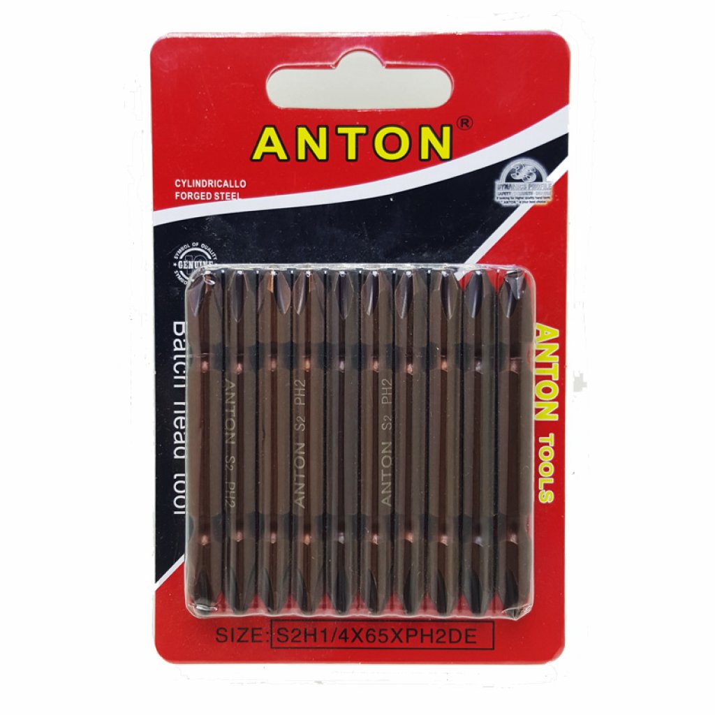 Anton ดอกไขควงเหล็กS2แพ็ค10ชิ้น