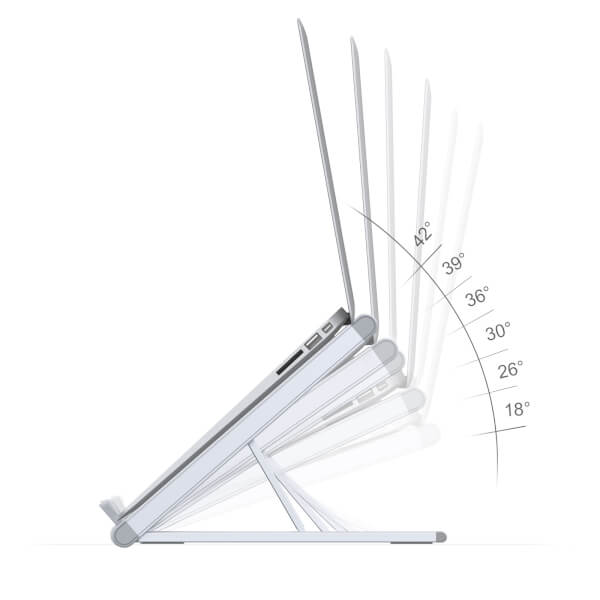 ขาตั้งตะเกียบพับโน๊ตบุ๊ค Portable Laptop (Tablet) Stand - Image 15