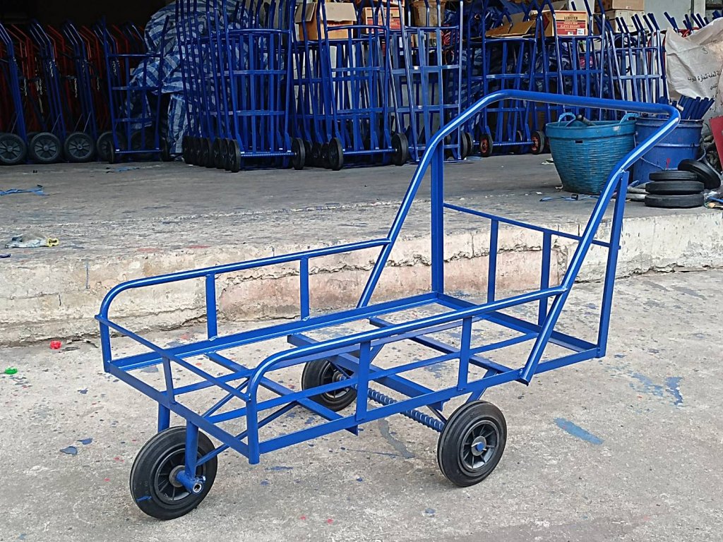 รถเข็น 3ล้อ รถเข็นน้ำ 8ปี๊บ 60x100ซม. ล้อPVC ล้อดำยางตัน รหัส302