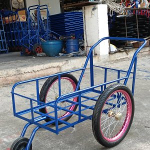 รถเข็น 3ล้อ รถเข็นน้ำ 8ปี๊บ 50x100ซม. ล้อมอเตอร์ไซต์ รหัส313