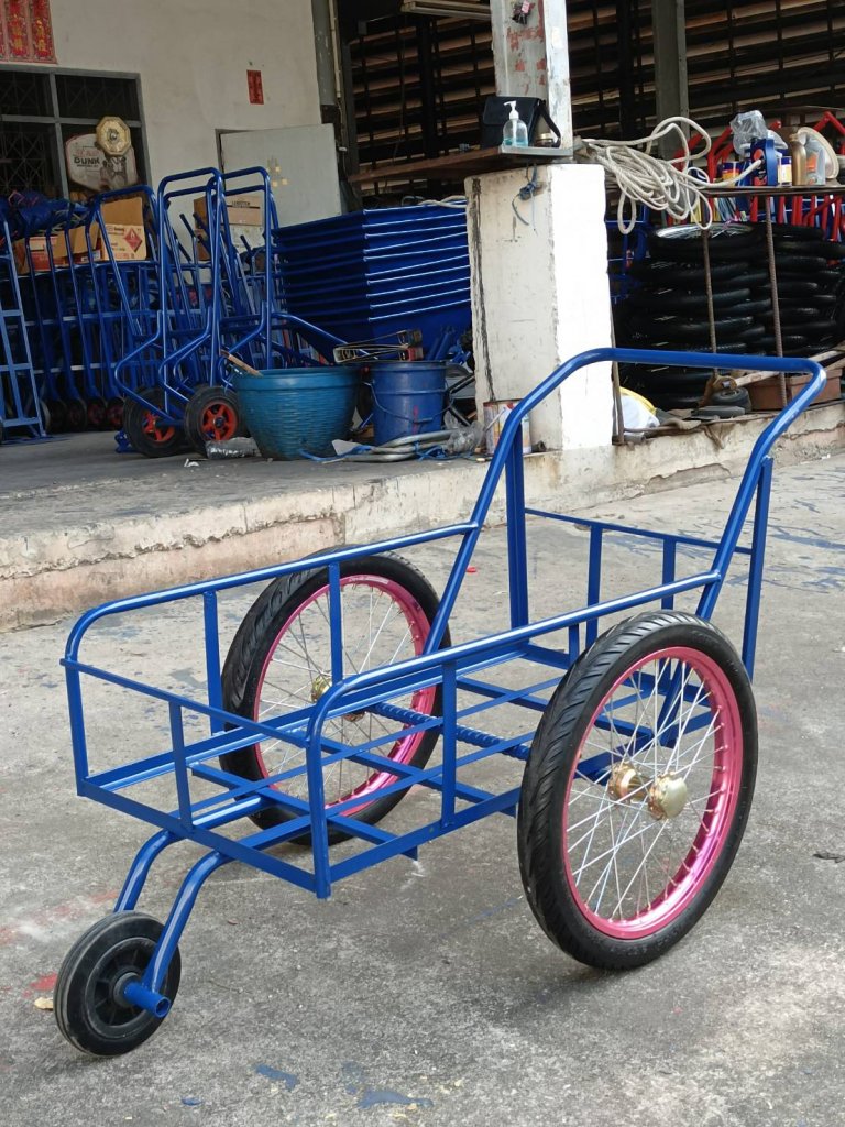 รถเข็น 3ล้อ รถเข็นน้ำ 8ปี๊บ 50x100ซม. ล้อมอเตอร์ไซต์ รหัส313