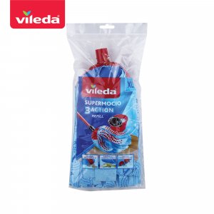 Vileda SuperMocio 3Action XL Refill วิเลดา ไม้ถูพื้นซุปเปอร์โมชิโอ ทริปเปิลแอคชั่น เอ็กซ์แอล รีฟิล