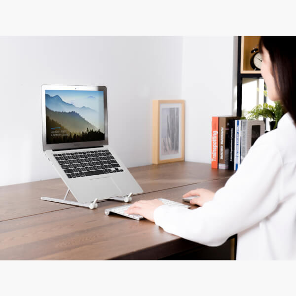 ขาตั้งตะเกียบพับโน๊ตบุ๊ค Portable Laptop (Tablet) Stand - Image 24
