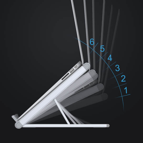 ขาตั้งตะเกียบพับโน๊ตบุ๊ค Portable Laptop (Tablet) Stand - Image 7
