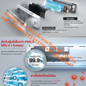 SAIJODENKIเครื่องปรับอากาศ37000บีทียูTURBOAPSไฟ220VแถมFREEกล่องTRUEเฮชดีHDS10Sปกติ99995ซื้อแล้วไม่มีรับเปลี่ยนคืนทุก