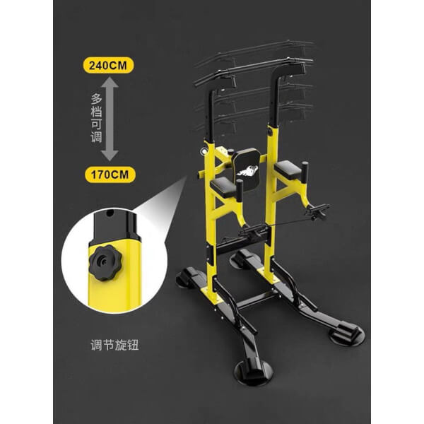 Fithub บาร์โหนตั้งพื้น บริหารหน้าท้อง All in one Pull Up Station Chin Up and Dip Bar bar2 - Image 8