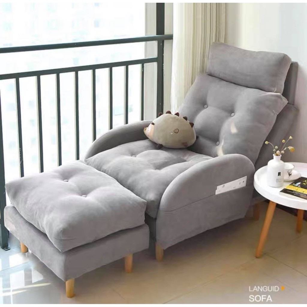 GoodLuck โซฟาญี่ปุน เก้าอี้โมเดิร์น ปรับได้5ระดับ เก้าอี้นอน เก้าอี้เบาะ chair25