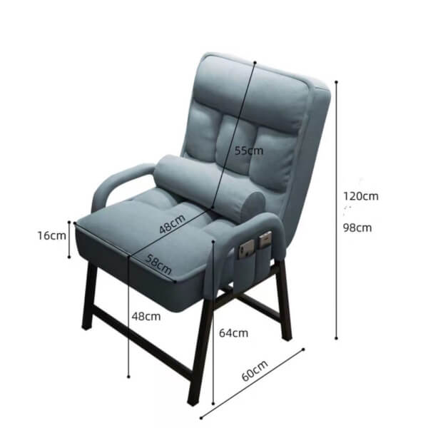 GoodLuck เก้าอี้โมเดิร์น ปรับได้ 5 ระดับ เก้าอี้เบาะ chair27 - Image 4