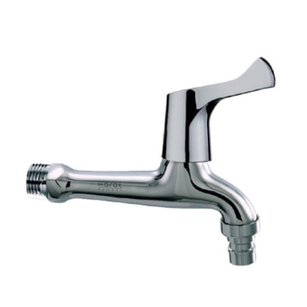 EC-03-410-50 Karat Faucet ก๊อกเดี่ยวติดผนัง (แบบใส่สายยาง)
