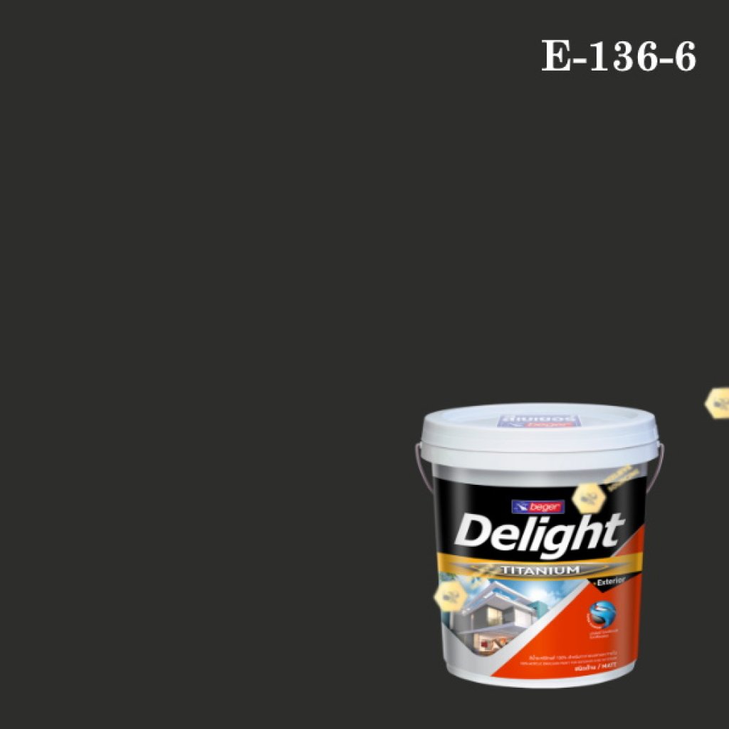 สีน้ำอะครีลิก ภายนอก E-136-6 NK ดีไลท์ (Ports of Fancy)