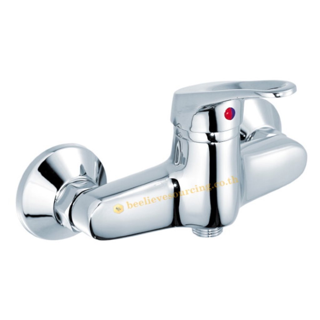 HO40-50 Karat Faucet ก๊อกผสมยืนอาบแบบก้านโยกติดผนัง สำหรับฝักบัวสายอ่อน