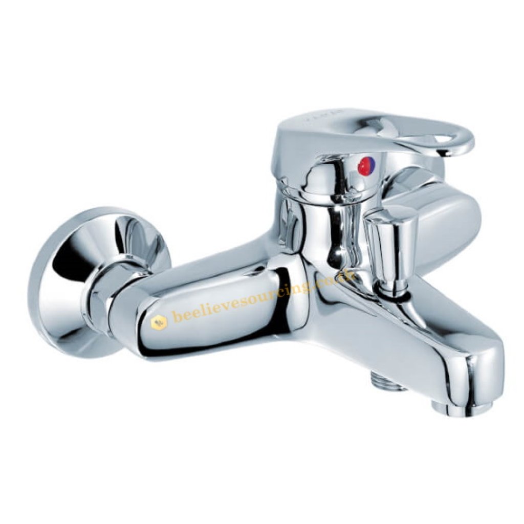 HO50-50 Karat Faucet ก๊อกผสมอ่างอาบน้ำแบบก้านโยกติดผนัง สำหรับฝักบัวสายอ่อน