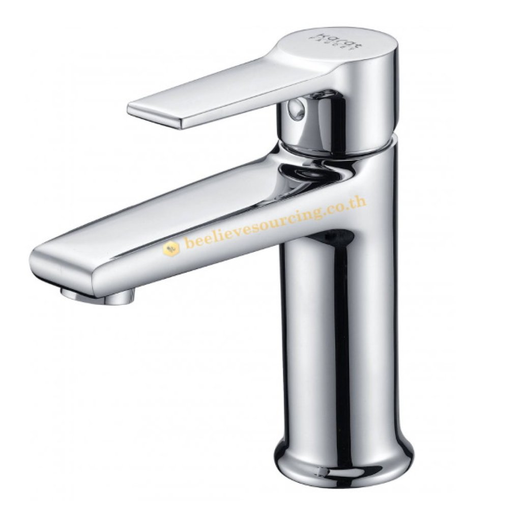 KF-18-610-50 Karat Faucet ก๊อกเดี่ยวอ่างล้างหน้าแบบก้านโยก (ไม่มีป๊อบอัพ)