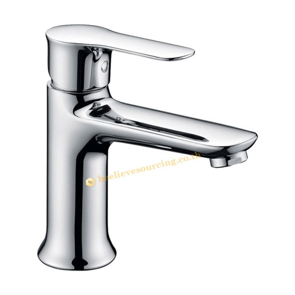 KF-21-610-50 Karat Faucet ก๊อกเดี่ยวอ่างล้างหน้าก้านโยก (ไม่มีป๊อบอัพ)