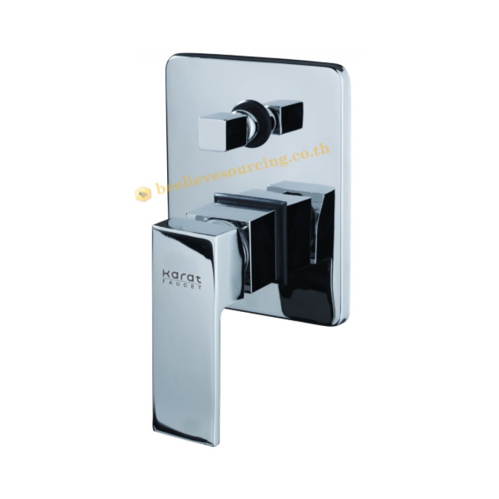 KF-25-861-50 Karat Faucet ก๊อกผสมฝังผนังก้านโยกพร้อมที่สลับทางน้ำ สำหรับฝักบัวก้านแข็ง