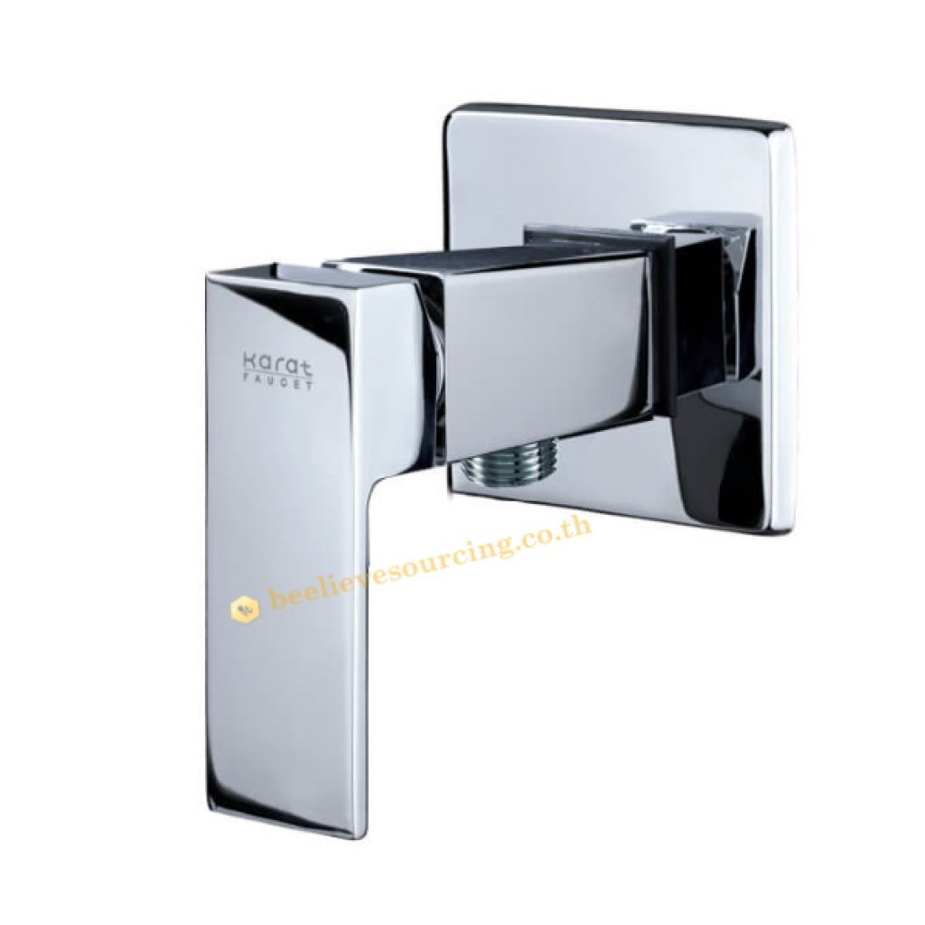 KF-25-870-50(8) Karat Faucet ก๊อกเดียวติดผนังแบบก้านโยกสำหรับฝักบัวสายอ่อน