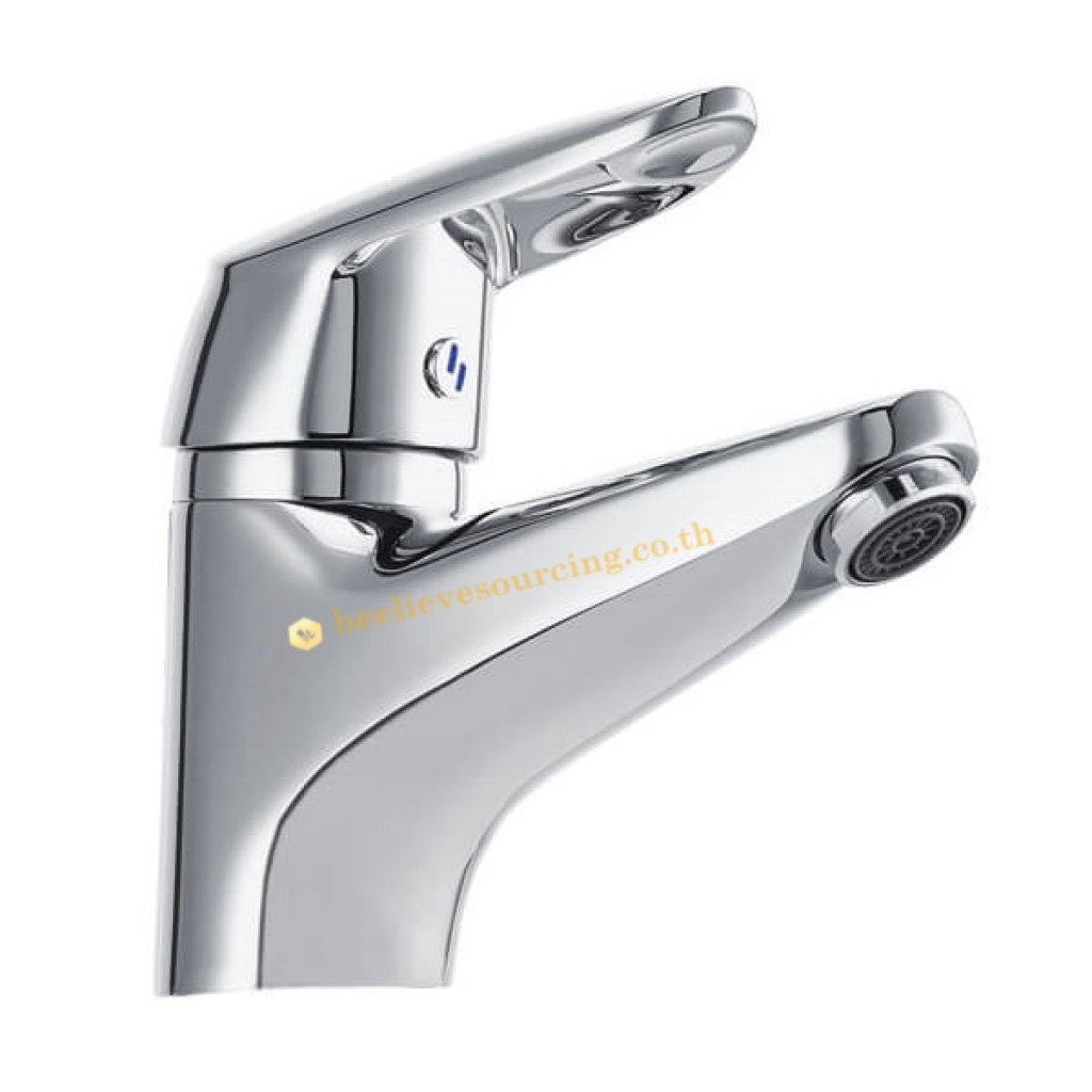 KF-26-610-50 Karat Faucet ก๊อกเดี่ยวอ่างล้างหน้าก้านโยก (ไม่มีป๊อบอัพ)