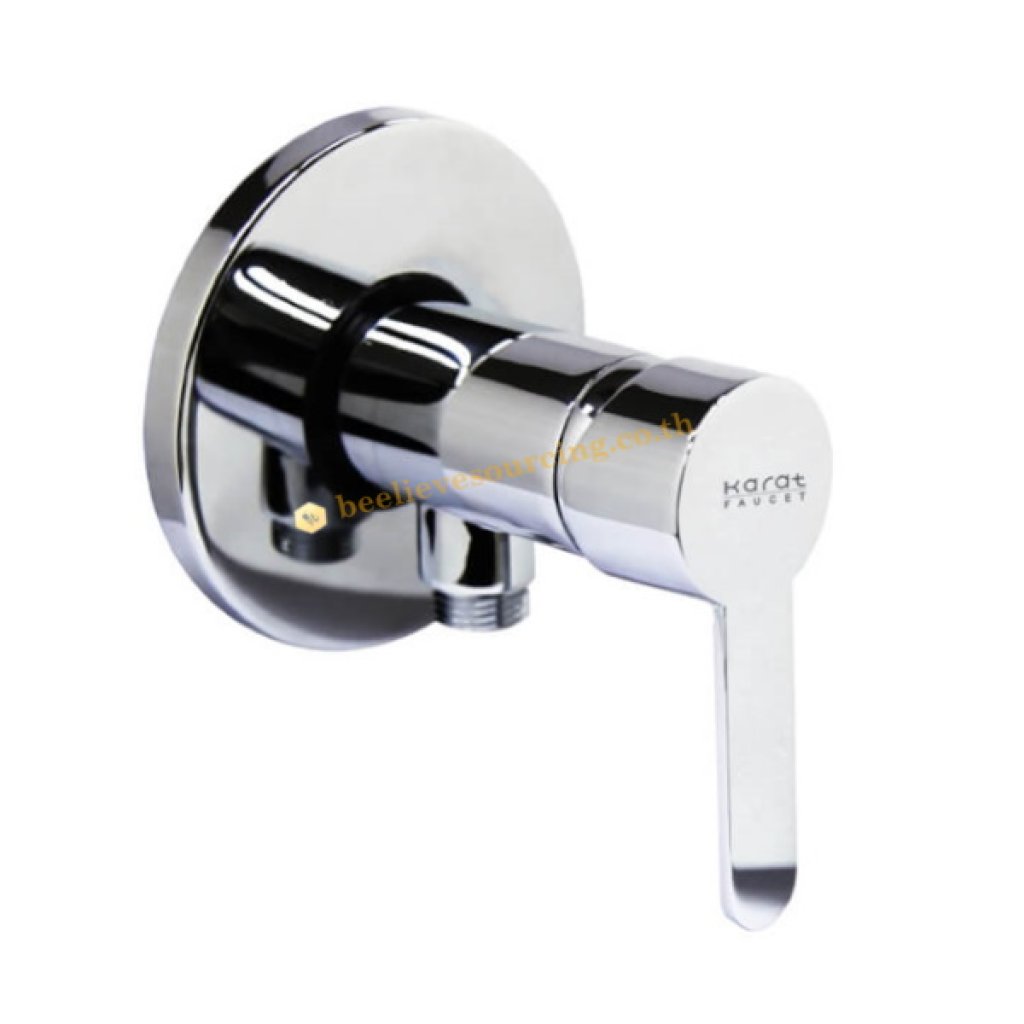 KF-34-870-50 Karat Faucet ก๊อกเดี่ยวติดผนังแบบก้านโยกสำหรับฝักบัวสายอ่อน