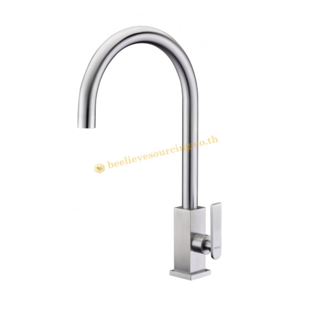KF-37-511-63 Karat Faucet ก๊อกซิงค์เดี่ยวติดบนเคาน์เตอร์ (สแตนเลส 304)