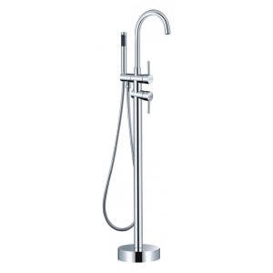 KF-42-771-50 Karat Faucet ก๊อกผสมลงอ่างแบบตั้งขึ้นจากพื้นพร้อมฝักบัวสายอ่อน (ทรงกลม)