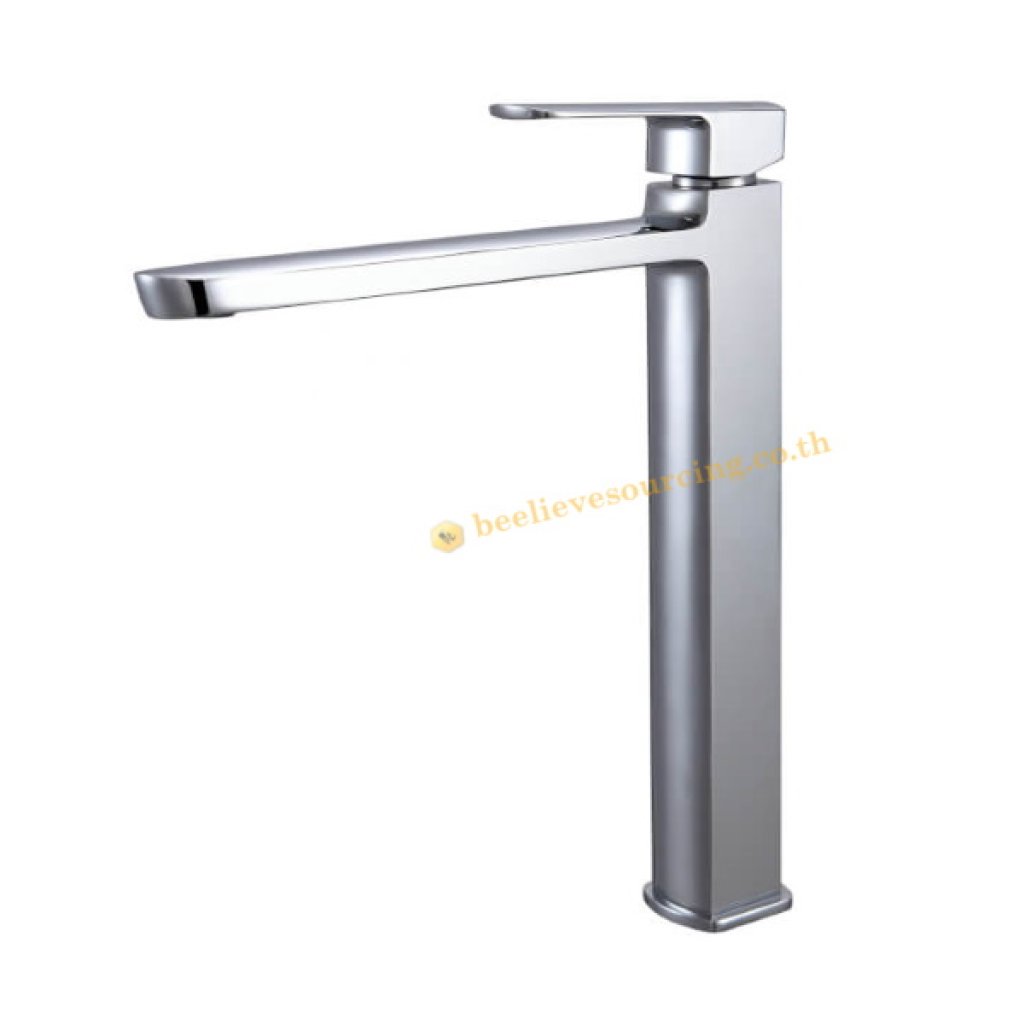 KF-43-621-50 Karat Faucet ก๊อกผสมอ่างล้างหน้าทรงสูงก้านโยก (ไม่มีป๊อปอัพ)