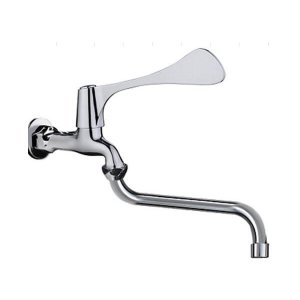 KF-57-533-50 Karat Faucet ก๊อกซิงค์เอนกประสงค์ติดผนัง แบบก้านปัดยาว
