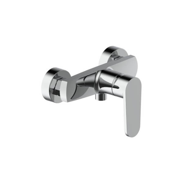 Karat Faucet ก๊อกผสมยืนอาบแบบก้านโยกติดผนัง สำหรับฝักบัวสายอ่อน