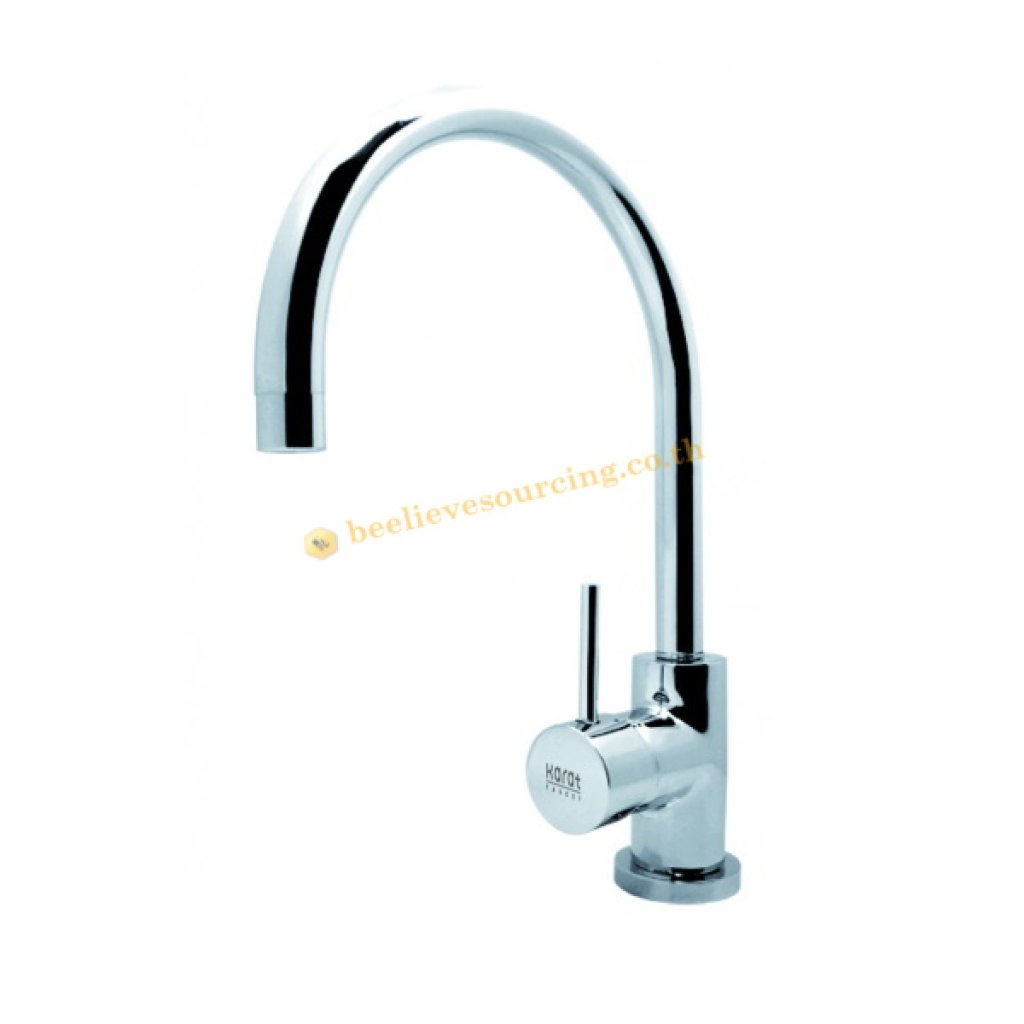 MJ61-50 Karat Faucet ก๊อกซิงค์ผสมแบบก้านโยกติดบนเคาน์เตอร์