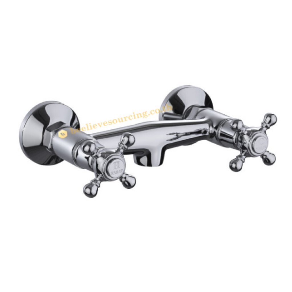 SW81-50C Karat Faucet ก๊อกผสมยืนอาบติดผนังสำหรับฝักบัวสายอ่อน